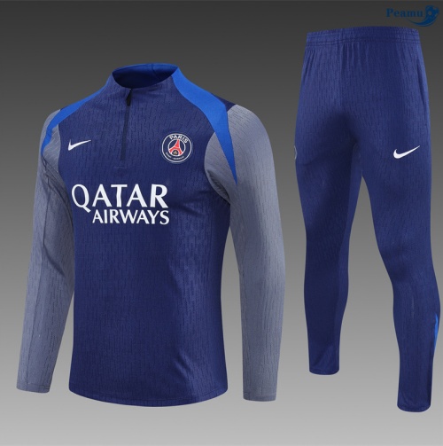Maillot Survetement PSG Bleu Marine/Gris 2025-2026 peamu 0668