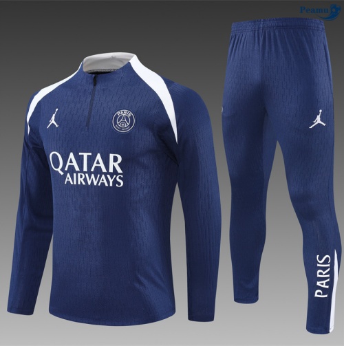 Maillot Survetement PSG Enfant Bleu Marine/Blanc 2025-2026 peamu 0900