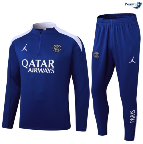 Maillot Survetement PSG Enfant Bleu/Blanc 2025-2026 peamu 0903