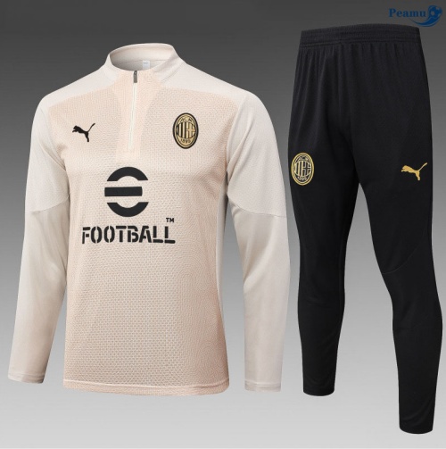 Maillot Survetement PSG Enfant abricot/Noir 2025-2026 peamu 0920