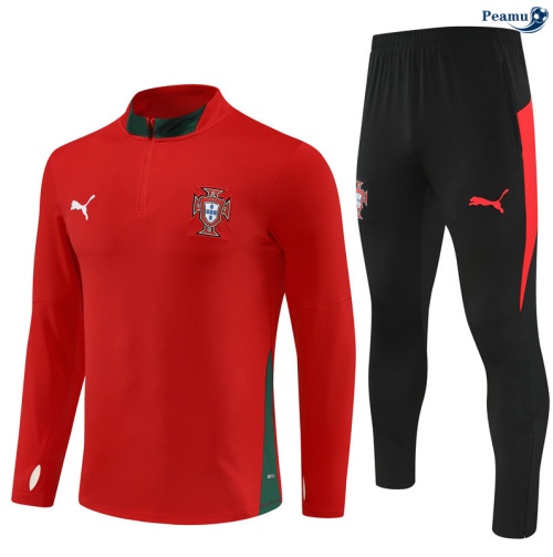 Maillot Survetement Portugal Rouge/Noir 2025-2026 peamu 0721