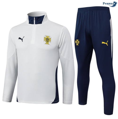 Maillot Survetement Portugal Enfant Blanc/Bleu 2025-2026 peamu 0940