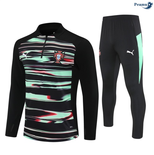 Maillot Survetement Portugal Enfant Vert/Noir 2025-2026 peamu 0944