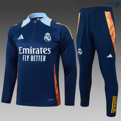 Maillot Survetement Real Madrid Enfant Bleu Clair 2025-2026 peamu 0843