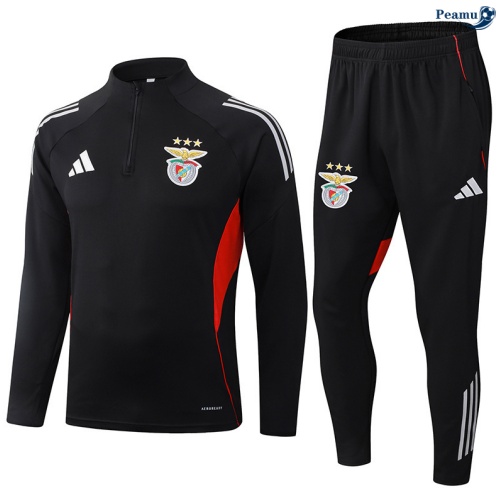 Maillot Survetement Benfica Noir/Rouge 2025-2026 peamu 0454