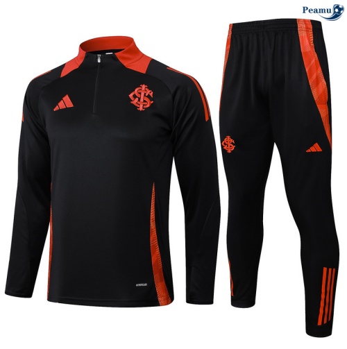 Maillot Survetement SC Internacional Noir/Rouge 2025-2026 peamu 0498