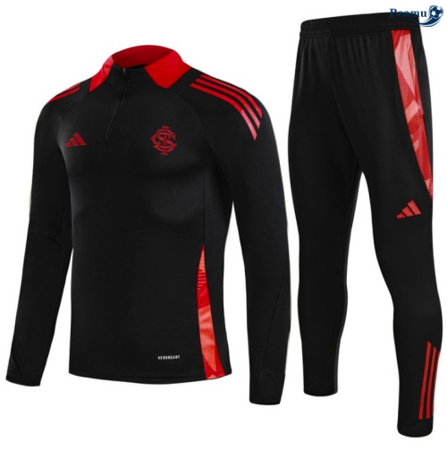 Maillot Survetement SC Internacional Enfant Noir/Rouge 2025-2026 peamu 0778