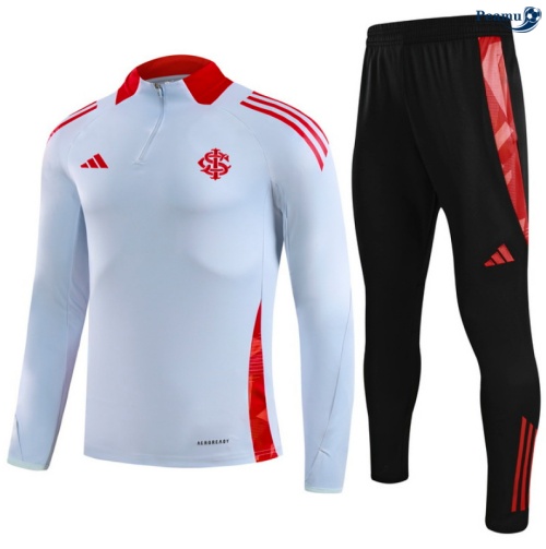 Maillot Survetement SC Internacional Enfant Gris/Noir/Rouge 2025-2026 peamu 0779