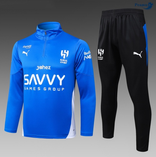 Peamu Survetement Al-Hilal Saudi Enfant Bleu/Noir 2025-2026 Outlet