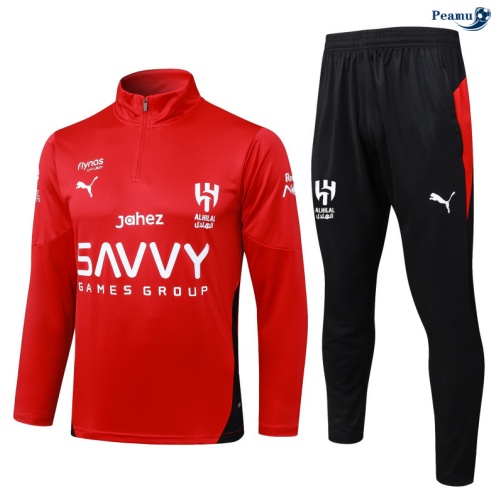 Peamu Survetement Al-Hilal Rouge/Noir 2025-2026 Original