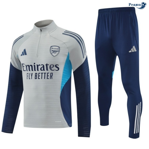 Peamu Survetement Arsenal Gris/Bleu Marine/bleu/Bleu 2025-2026 Chinois