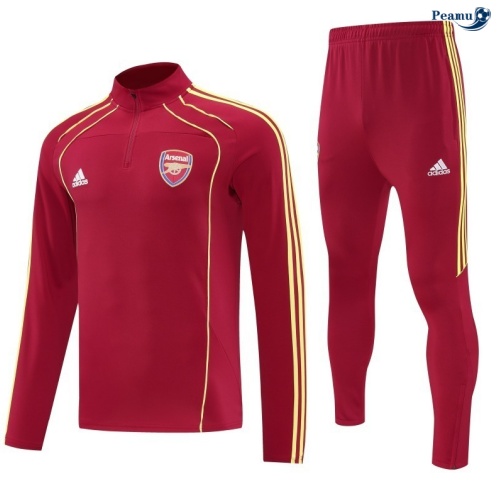 Peamu Survetement Arsenal Rouge/Jaune 2025-2026 Discout