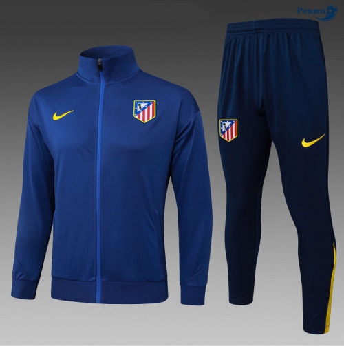 Peamu Veste Survetement Atletico Madrid Enfant Vert/Jaune 2025-2026 Prix