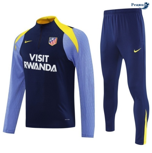 Peamu Survetement Atletico Madrid Rose/Bleu Marine/Violet/Jaune 2025-2026 Prix