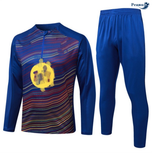 Peamu Survetement Barcelone Enfant Bleu 2025-2026 Original