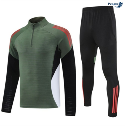 Peamu Survetement Bayern Munich Vert/Noir/Rouge/Blanc 2025-2026 Soldes