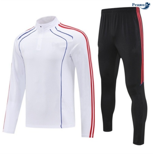 Peamu Survetement Bayern Munich Blanc/Noir/Bleu/Rouge 2025-2026 Chinois