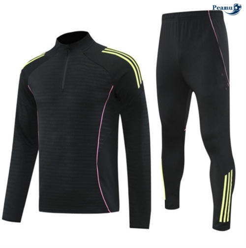 Peamu Survetement Juventus Noir/Rose/Jaune 2025-2026 Outlet