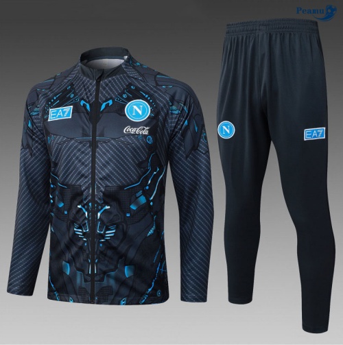 Peamu Veste Survetement Naples Enfant Gris foncé 2025-2026 Chinois