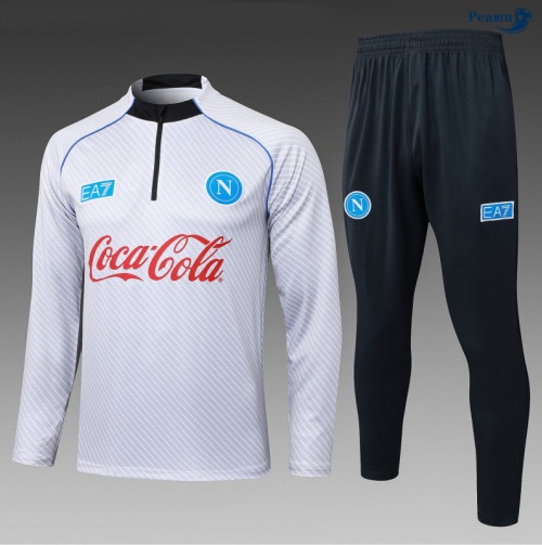 Peamu Survetement Naples Enfant Blanc 2025-2026 Discout