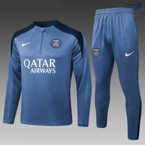 Peamu Survetement Paris PSG Enfant Gris foncé 2025-2026 Officiel