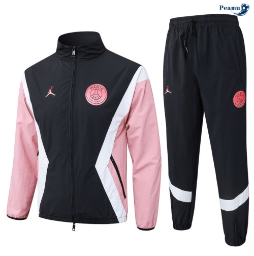 Peamu Coupe vent Paris PSG Noir/Rose/Blanc 2025-2026 Grossiste