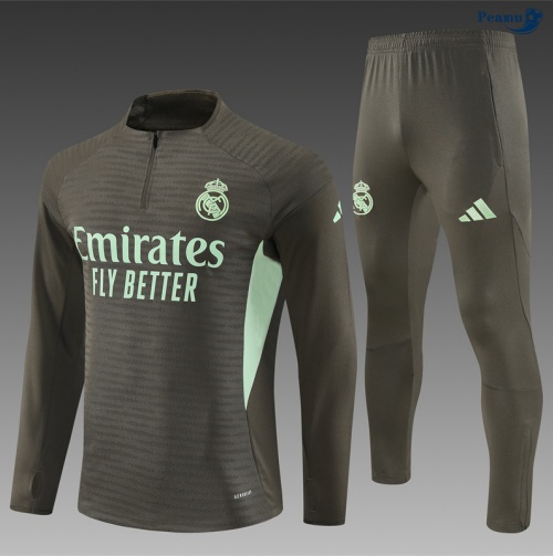 Peamu Survetement Player Real Madrid Enfant kaki/Vert 2025-2026 Original