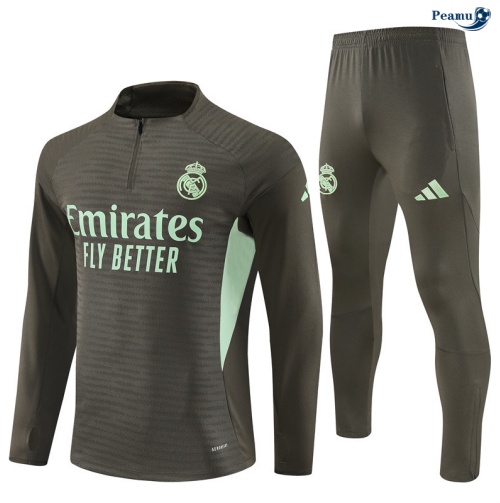 Peamu Survetement Real Madrid Player kaki/Vert 2025-2026 Original