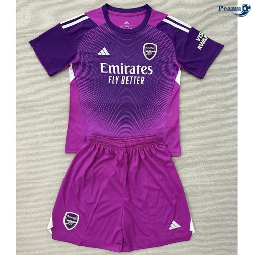 Maillot foot Arsenal Enfant maillot Gardien De But Violet 2025-2026