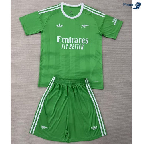 Maillot foot Arsenal Enfant Vert maillot Gardien De But 2025-2026