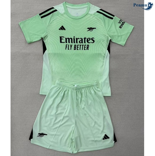 Maillot foot Arsenal Enfant maillot Gardien De But Fluorescent Vert 2025-2026