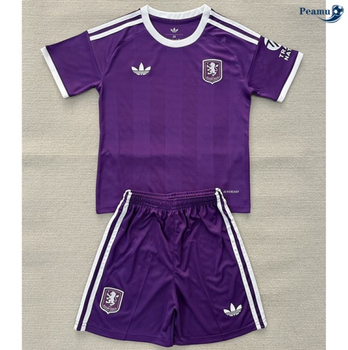 Maillot foot Aston Villa Enfant maillot Gardien De But Violet 2025-2026