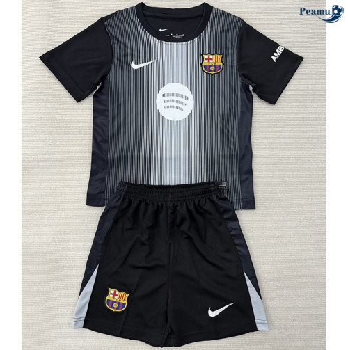 Maillot foot Barcelone Enfant maillot Gardien De But Noir 2025-2026