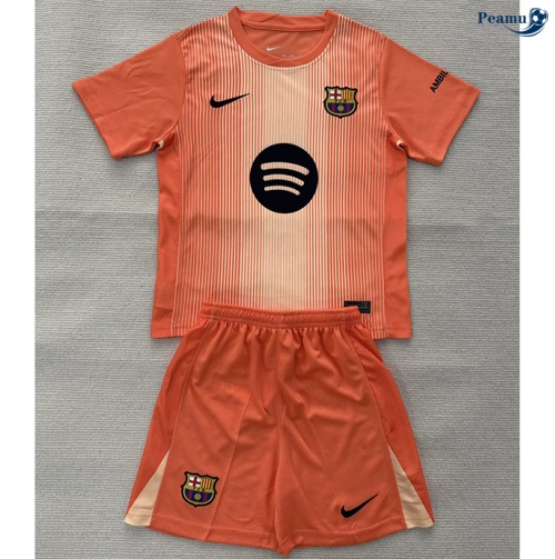 Maillot foot Barcelone Enfant maillot Gardien De But Orange 2025-2026