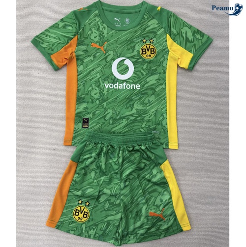Maillot foot Borussia Dortmund Enfant maillot Gardien De But Vert 2025-2026