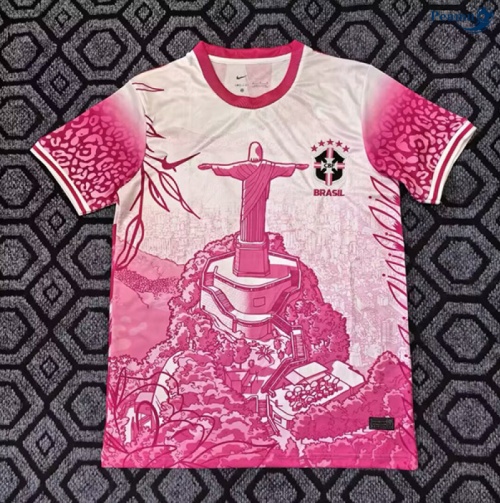 Maillot foot Brésil maillot Spécial Rose/Rouge 2025-2026