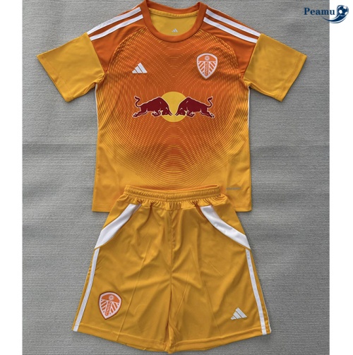 Maillot foot Leeds United Enfant maillot Gardien De But Orange 2025-2026