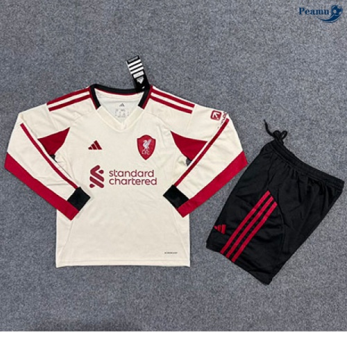 Maillot foot Liverpool Enfant Exterieur Manche Longue 2025-2026