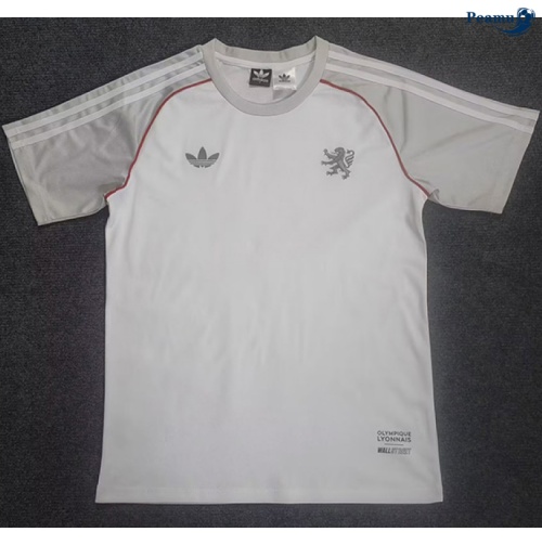 Maillot foot Lyon maillot Gris/Blanc 2025-2026