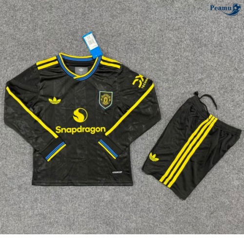 Maillot foot Manchester United Enfant Third Manche Longue 2025-2026