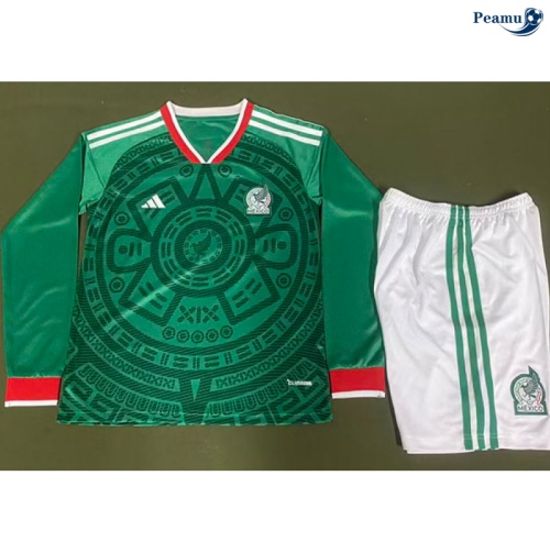 Maillot foot Mexique Enfant Domicile Manche Longue 2025-2026