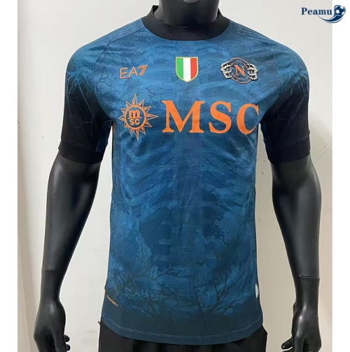Maillot foot Naples Player maillot Halloween Bleu 2025-2026