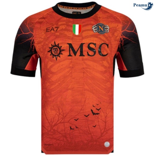Maillot foot Naples maillot Halloween Orange 2025-2026