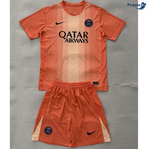 Maillot foot PSG Enfant maillot Gardien De But Orange 2025-2026