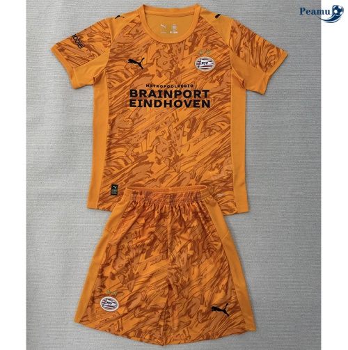 Maillot foot PSV Eindhoven Enfant maillot Gardien De But Orange 2025-2026