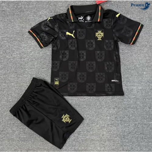 Maillot foot Portugal Enfant Exterieur Noir 2026-2027
