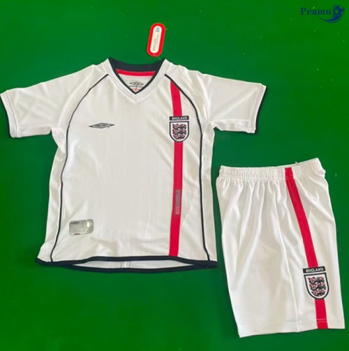 Maillot foot Rétro Angleterre Enfant Domicile 2002