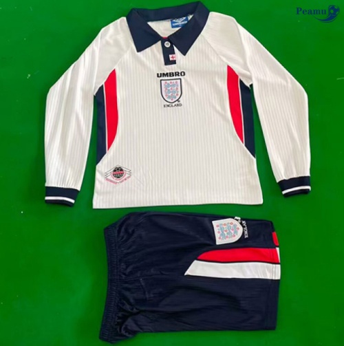 Maillot foot Rétro Angleterre Enfant Domicile Manche Longue 1998