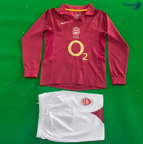 Maillot foot Rétro Arsenal Enfant Domicile Manche Longue 2005-06