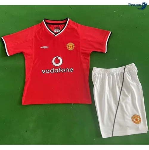Maillot foot Rétro Manchester United Enfant Domicile 2000-02